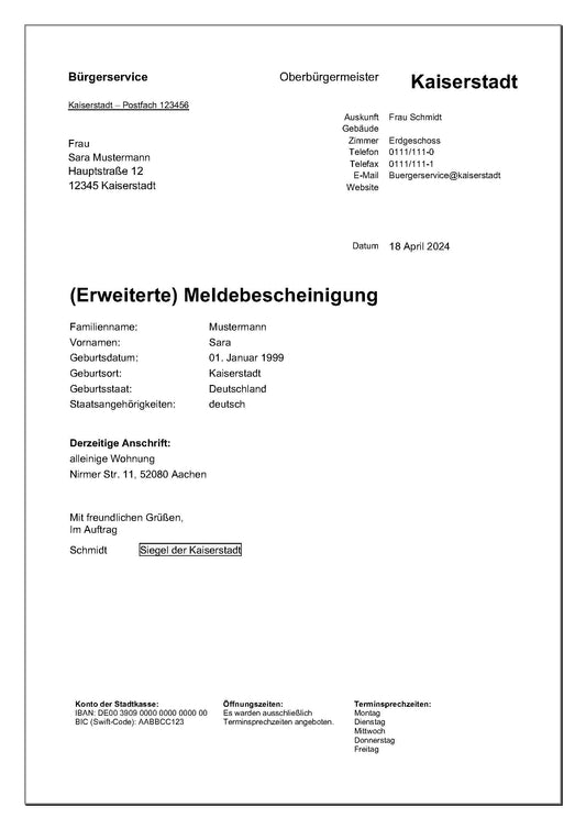 Beglaubigte Übersetzung von deutschen Dokumenten